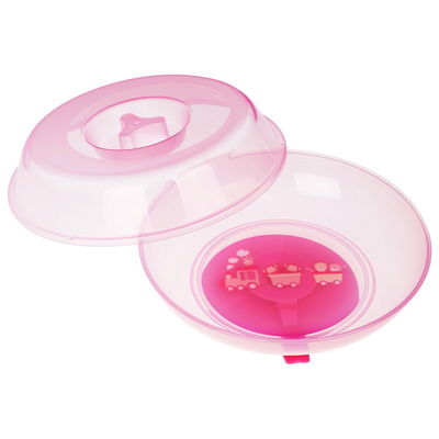 Różowa płytka do ssania dla niemowląt z zakrytą, bez BPA, różowa