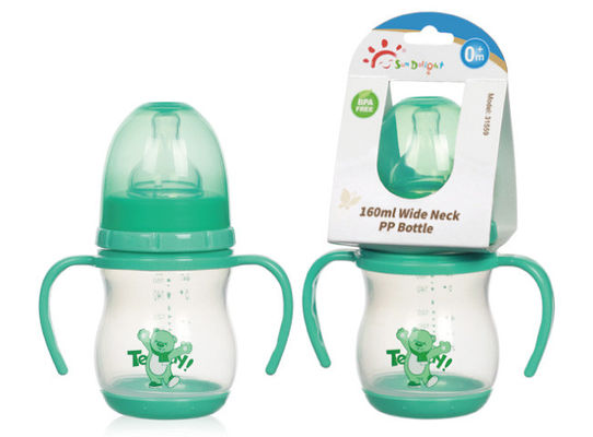 Butelki dla niemowląt z polipropylenu PP z podwójnym uchwytem Dostosowane logo