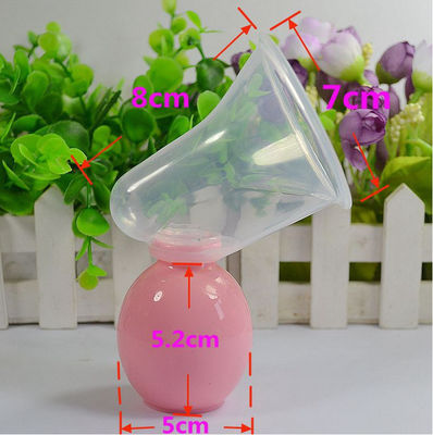 Bez BPA silikonowa ręczna pompa piersi z butelką