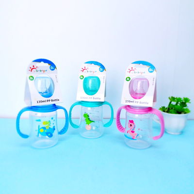 5 oz 130 ml Standardowa butelka dla niemowląt z podwójnym uchwytem PP