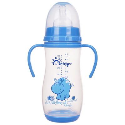 Butelka dla niemowląt PP o pojemności 12 uncji / 330 ml z podwójnym uchwytem, ​​bez BPA i bez ftalanów, sterylizacja i możliwość mycia w zmywarce