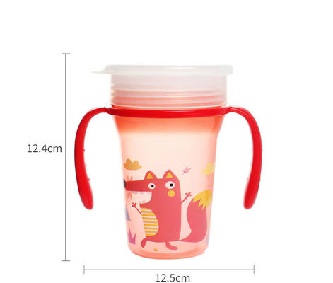 300 ml PP Baby Poważone Straw Cup 360 stopni