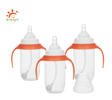 12oz/330ml butelka do karmienia dzieci w klasie żywnościowej PP i silikon, wolny od BPA i certyfikowany ISO9001