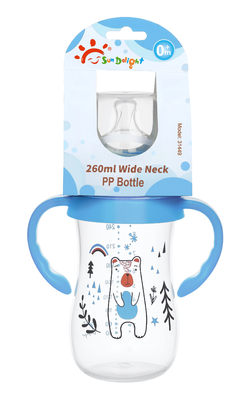 9 oz/ 260 ml butelki do karmienia dziecka o szerokiej szyi PP