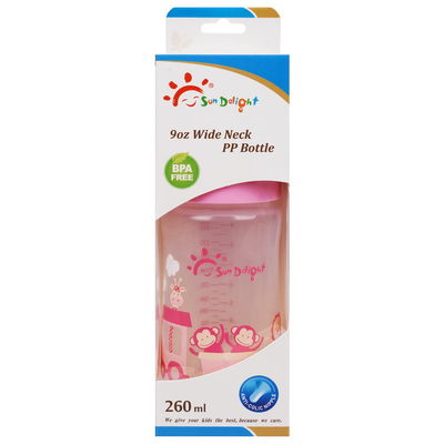 Butelka do karmienia dziecka z PP o szerokiej szyjce 260 ml