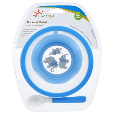 Ftalany za darmo 110-150 ℃ Miski i łyżki do karmienia niemowląt na zawsze