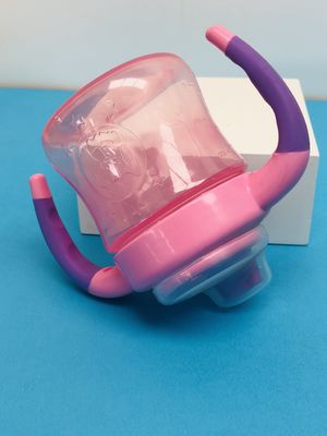 Kubek niekapek dla dziewczynek z podwójnym uchwytem 6 miesięcy 6 uncji