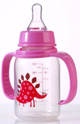 Standardowe 4 uncje 125 ml polipropylenowych butelek dla niemowląt z dwoma uchwytami