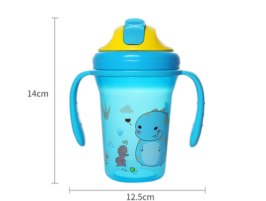 (NOWOŚĆ) Kubek PP Baby Straw 300 ml z podwójnym uchwytem